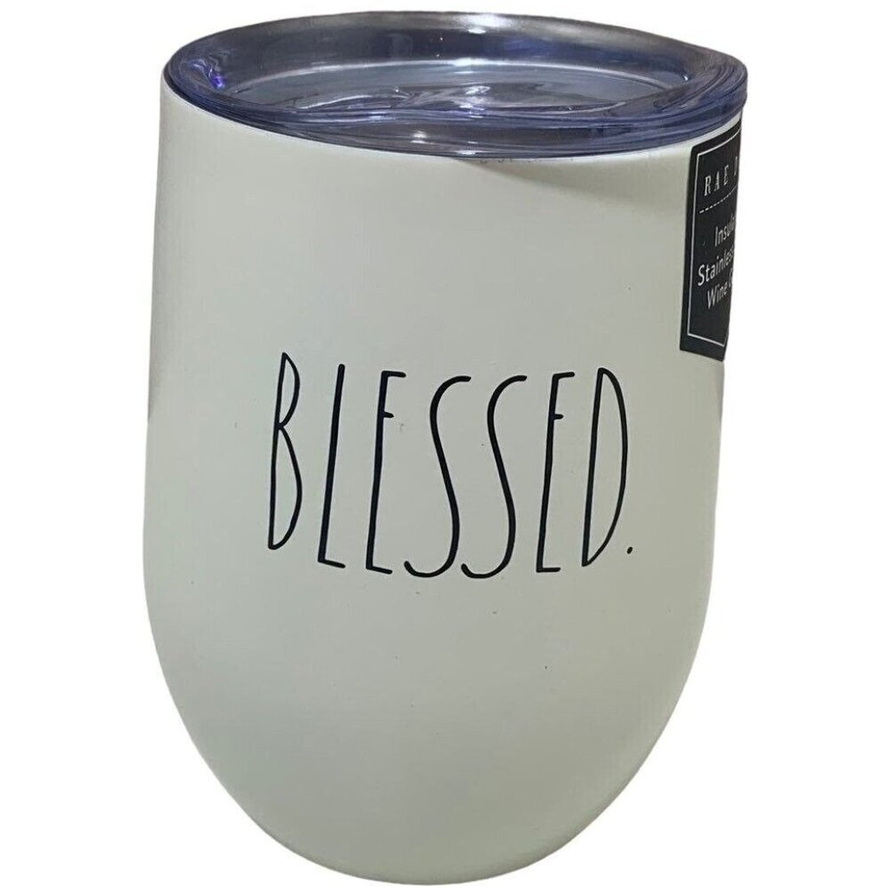 Rae‎ Dunn BLESSED Tumbler Insulated Stainless Steel Tumbler NWT